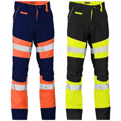 Bisley BP6412T Taped Hi-Vis Two Tone Work Pants