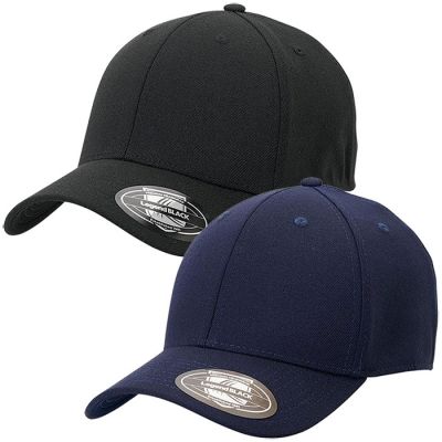 Legend Black 7012 Yankee Fitted Cap - Elastic Fit