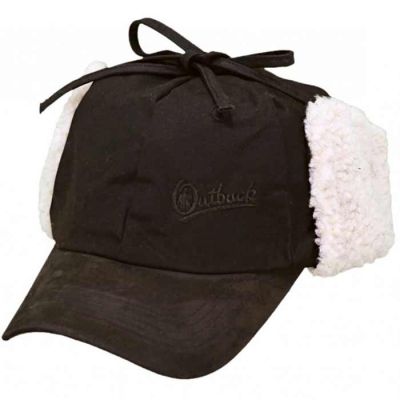 McKinley Oilskin Cap with Fleece Ear Flaps