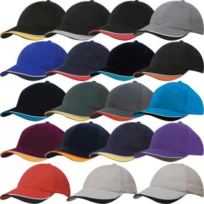 4167 Cotton Cap with Indented Peak