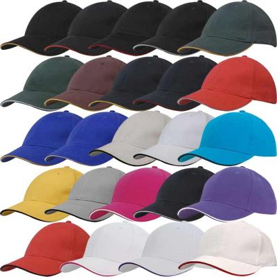 4210 Cotton Cap with Sandwich Trim