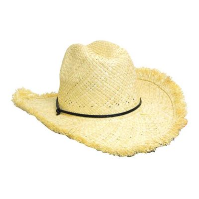 4280 Frayed Edge Cowboy Straw Hat