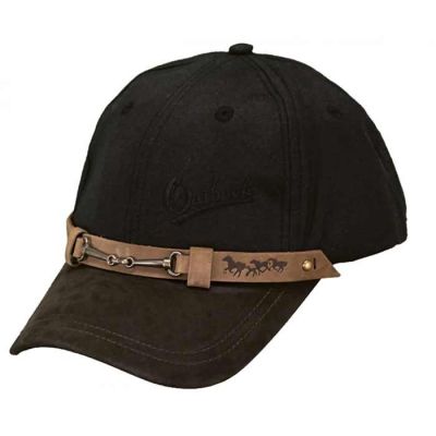 Equestrian Oilskin Peaked Cap