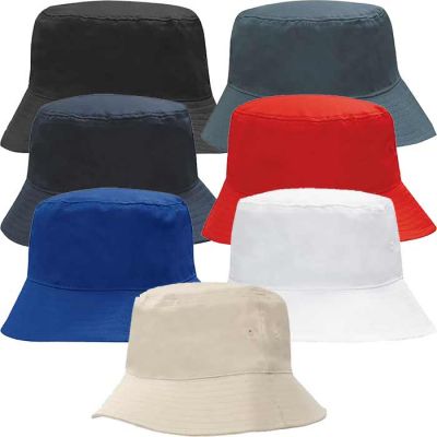 4107 Breathable Polycotton Twill Bucket Hat