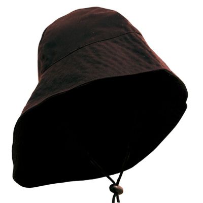 Caution Oilskin Souwester Hat