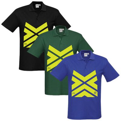 Tradews Grid Polo Hi Vis - Meets NZFOA