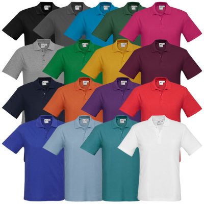 P400MS Mens Crew Polo - PolyCotton Pique Knit