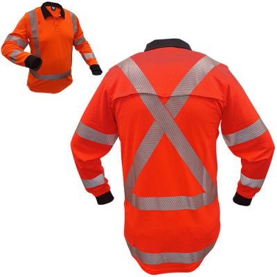 Caution TTMC-W17 X-Back L/S Microvent Polo