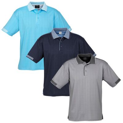 P9100 Mens Noosa Self Check Polo