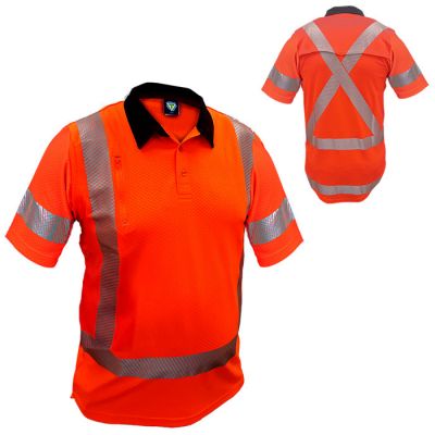 Caution TTMC-W17 X-Back S/S Microvent Polo