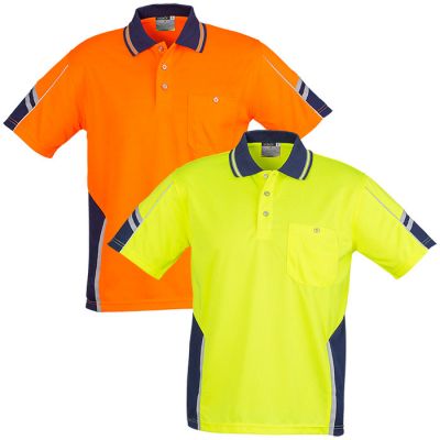 ZH237 Syzmik S/Sleeve Squad Polo - Day Only Hi Viz