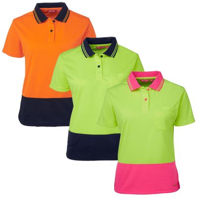 6LHCP Womens HI VIS S/S Comfort Polo