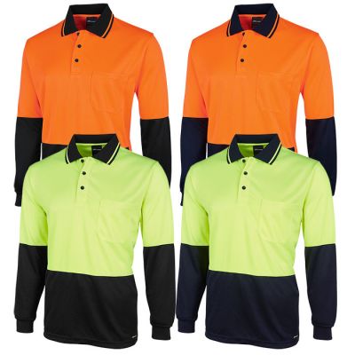 6HJNL JB Jacquard Breathable L/Sleeve Polo