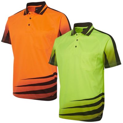 6HVRS Hi Vis Rippa Short Sleeve Sublimation Polo