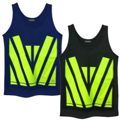 N131 Hi Vis Print-Front & Back - Original Singlet