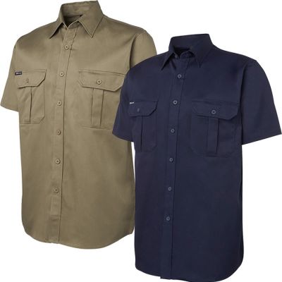 6WSS JB 190gsm 100% Cotton Shirt - S/Sleeve