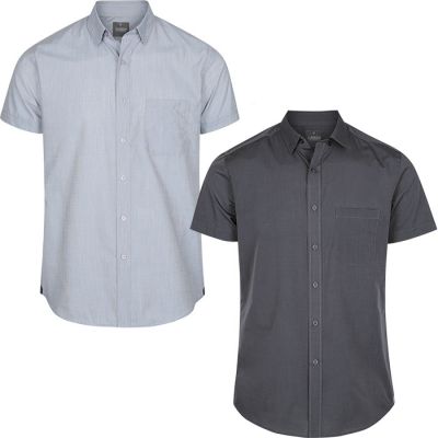 1253HS Gloweave Mens End on End Short Sleeve Shirt