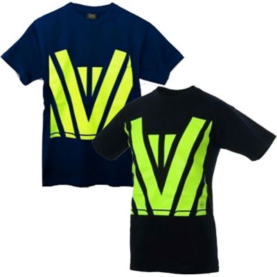 N130 Hi Vis Print - Front & Back - Classic T-Shirt