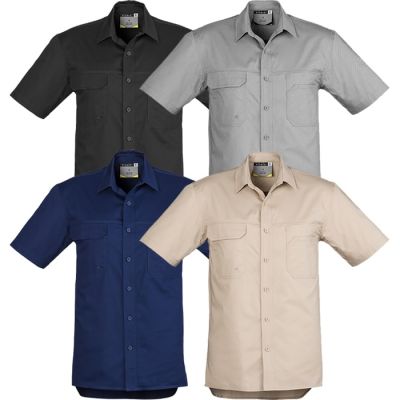 ZW120 Mens Lightweight Short Sleeve Tradie Shirt