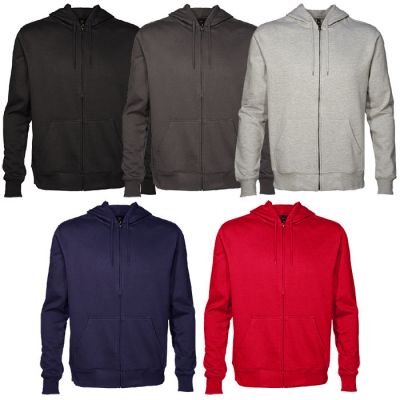 TMZ Aurora Mens 360gsm Full Zip Front Hoodie