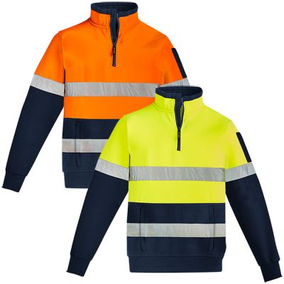 ZT567 Unisex Hi Vis 1/4 Zip Pullover - Hoop Taped