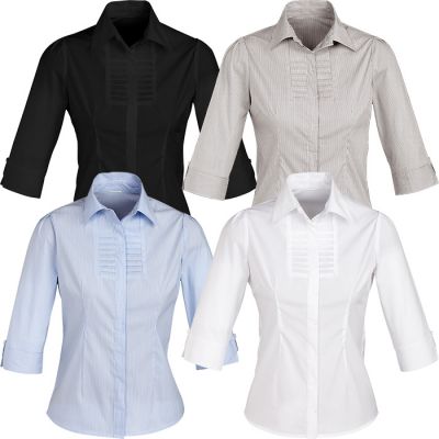 S121LT Berlin Ladies ¾ Sleeve Shirt