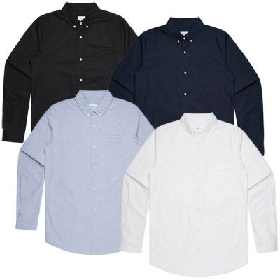 5401 Mens Long Sleeve Oxford Shirt - 145gsm