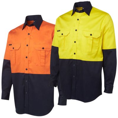 6HWL JB 190gsm Cotton Day Only Long Sleeve Shirt