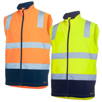 6DWV JB Hi Vis Day Night Soft Shell Membrane Vest