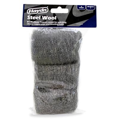 Haydn Steel Wool Medium 6 Pack (Carton of 48)