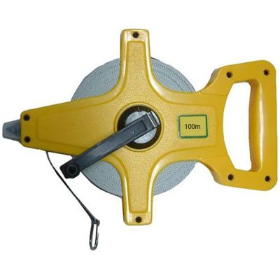 Tape Measure Fibreglass Open Case Metric - 100m