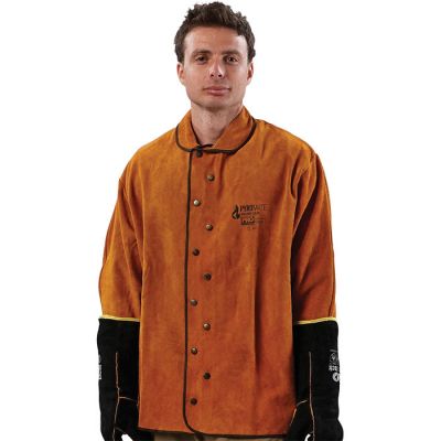 PYROMATE Leather Kevlar Stitched Welding Jacket