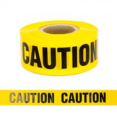 Hazard Tape - CAUTION - Black on Yellow