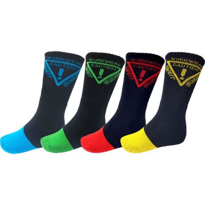 Caution 5 Pack Work Socks