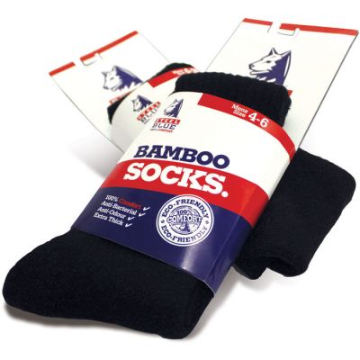 Steel Blue Bamboo Sock