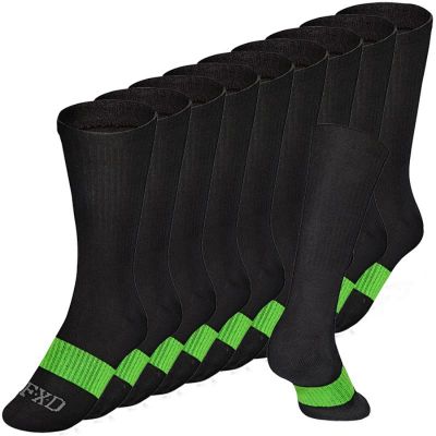 SK-6 FXD Work Socks Black/Green (5 Pair Pack)