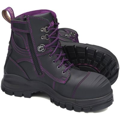 897 Blundstone Womens Zip Side Safety Boot