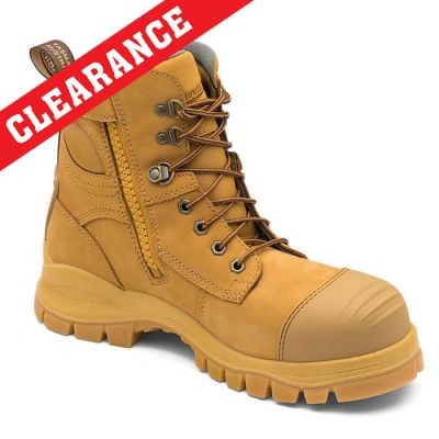 992 Blundstone Zip-Side Wheat Nubuck Safety Boot