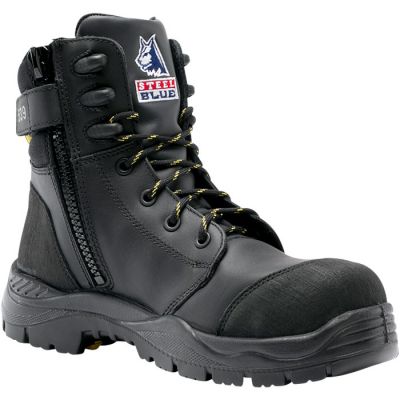 Torquay Electrical Hazard Steel Blue ZipSide Boot