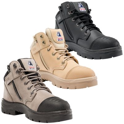 Parkes 312658 ZipSide Safety Boot with Scuff Cap