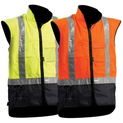 V17 Day/Night Hi Vis Stamina Fleece Lined Vest