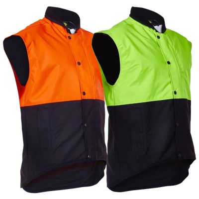 Caution Day Only Oilskin Sleeveless Vest