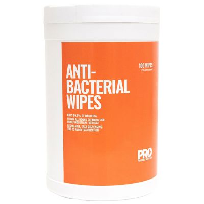 75% Alcohol Sanitiser Antibacterial Wipes Tub/100