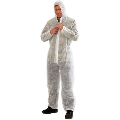 DOW Pro Polyprop Disposable Coverall - White