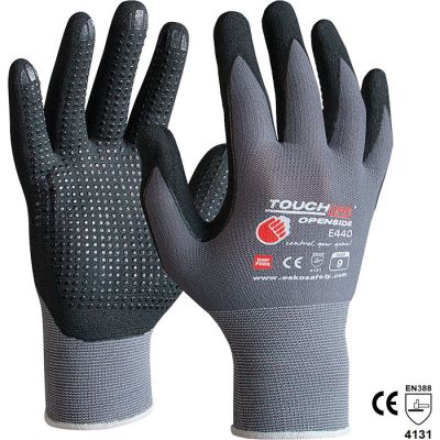 Touchline Openside Glove - Foam Nitrile & PVC Dots