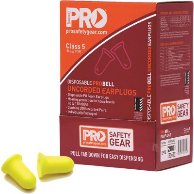 Pro-Bell Disposable Un-Corded Ear Plugs Class 5