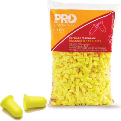 Pro-Bell PU Earplugs Disp Refill - 500 Pairs/Bag