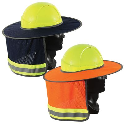 HBSO Foldable Sun Brim & Neck Flap for Hard Hats