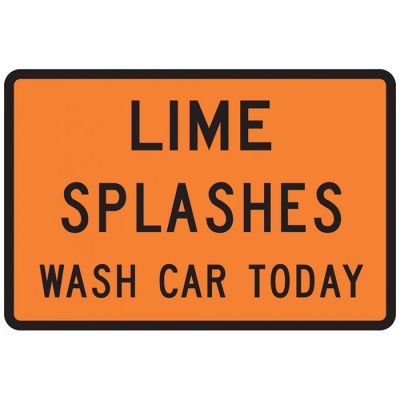 TW-34.1 Lime Splashes Wash Car Today