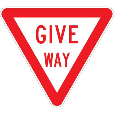 Give Way - Triangle Sign - Reflective - Composite